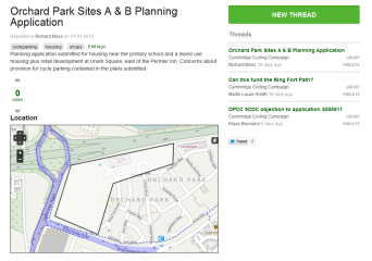 Planning application discussions